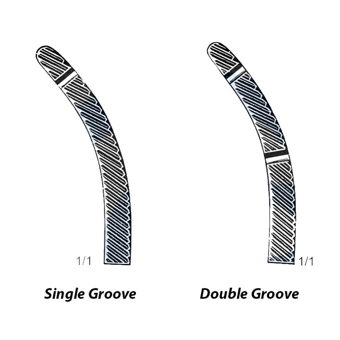 Single or Double Groove Option with Heaney Forceps