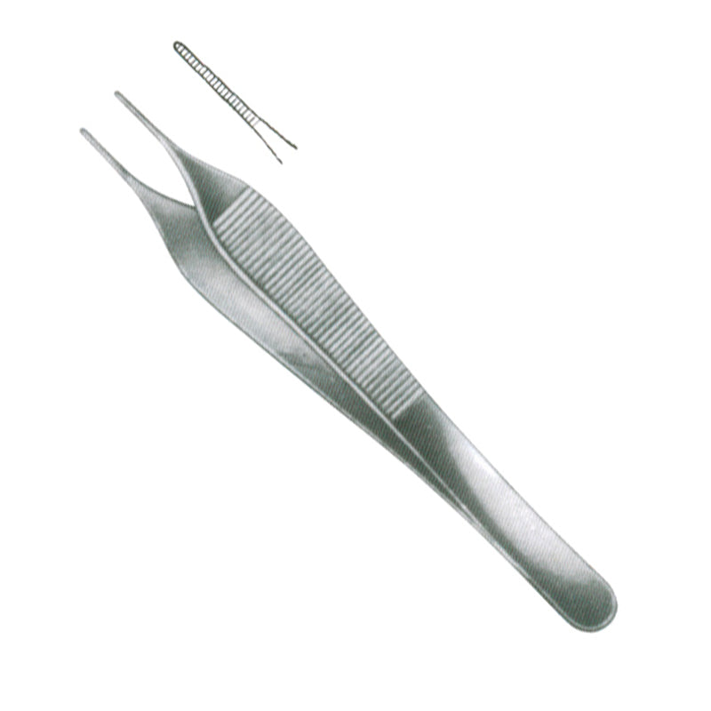 Medentra Surgical Dressing Tweezer – Tissue Thumb Forceps With Serrated Tip