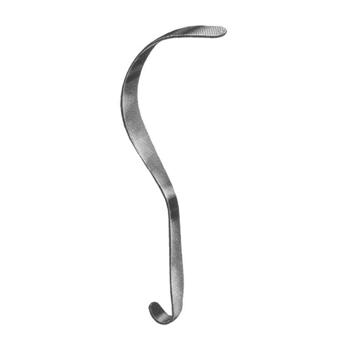 Deaver Retractor - Flat Handle, Curved End