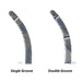 Single or Double Groove Option with Heaney Forceps