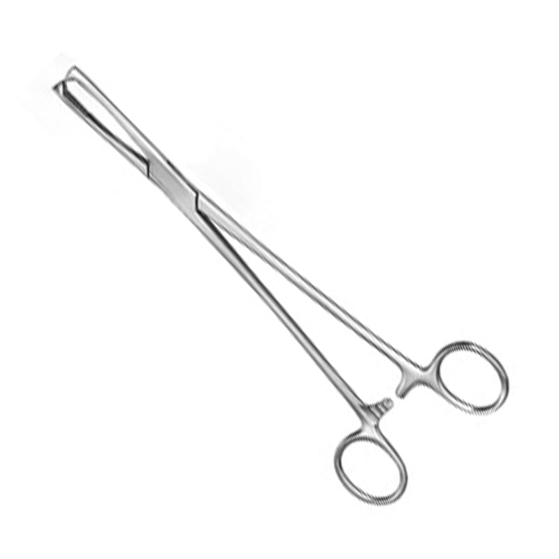 Jacobs vulsellum forceps - long straight forceps with toothed tips and ring handles